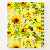 Waterverf Zonnebloem 2 Notitieboek (Achterkant)