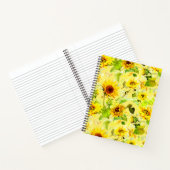 Waterverf Zonnebloem 2 Notitieboek (Binnen)