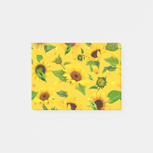 Waterverf Zonnebloem 3 Post-it® Notes (Voorkant)
