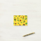 Waterverf Zonnebloem 3 Post-it® Notes (Op bureau)