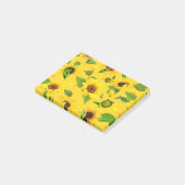 Waterverf Zonnebloem 3 Post-it® Notes (Schuin)