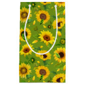 Waterverf Zonnebloem 4 Klein Cadeauzakje (Voorkant)