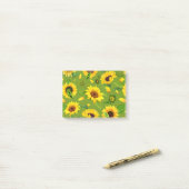 Waterverf Zonnebloem 4 Post-it® Notes (Op bureau)