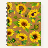 Waterverf Zonnebloem 5 Notitieboek (Voorkant)