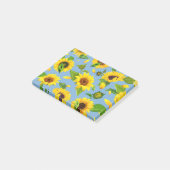 Waterverf Zonnebloem 6 Post-it® Notes (Schuin)