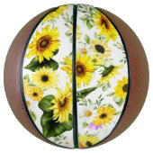 Waterverf Zonnebloem 7 Basketbal (Verticaal)