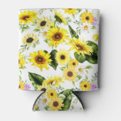 Waterverf Zonnebloem 7 Blikjeskoeler (Voorkant)