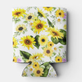 Waterverf Zonnebloem 7 Blikjeskoeler (Achterkant)