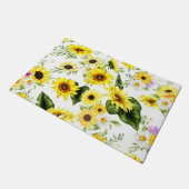 Waterverf Zonnebloem 7 Deurmat (Schuin)