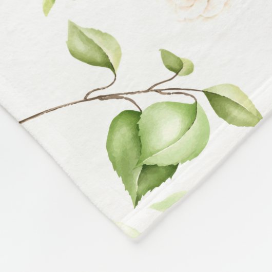 Waterverf Zonnebloem 7 Fleece Deken (Hoek)