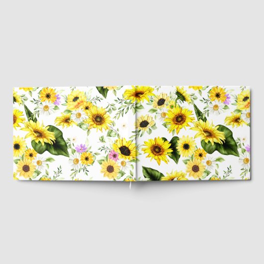 Waterverf Zonnebloem 7 Gastenboek (Volledig)