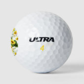 Waterverf Zonnebloem 7 Golfballen (Logo)
