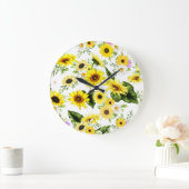 Waterverf Zonnebloem 7 Grote Klok (Huis)