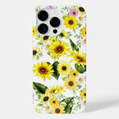 Waterverf Zonnebloem 7 iPhone Hoesje (Achterkant)