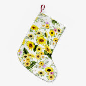 Waterverf Zonnebloem 7 Kleine Kerstsok (Voorkant (Hangend))