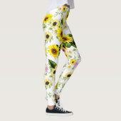 Waterverf Zonnebloem 7 Leggings (Rechts)