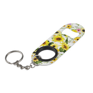 Waterverf Zonnebloem 7 Mini Flessenopener
