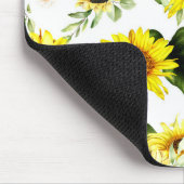 Waterverf Zonnebloem 7 Muismat (Hoek)