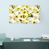 Waterverf Zonnebloem 7 Spandoek (Beurs)