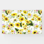 Waterverf Zonnebloem 7 Spandoek (Horizontaal)