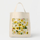 Waterverf Zonnebloem 7 Tote Bag (Voorkant)