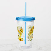 Waterverf Zonnebloem 8 Acryl Drinkbeker (Rechts)