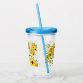 Waterverf Zonnebloem 8 Acryl Drinkbeker (Links)