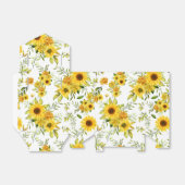 Waterverf Zonnebloem 8 Bedankdoosjes (Uitgevouwen)