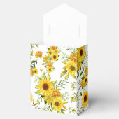 Waterverf Zonnebloem 8 Bedankdoosjes (Geopend)