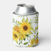 Waterverf Zonnebloem 8 Blikjeskoeler (Blikje Voorkant)