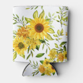 Waterverf Zonnebloem 8 Blikjeskoeler (Voorkant)