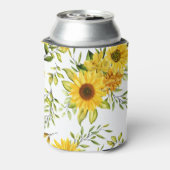 Waterverf Zonnebloem 8 Blikjeskoeler (Blikje Achterkant)
