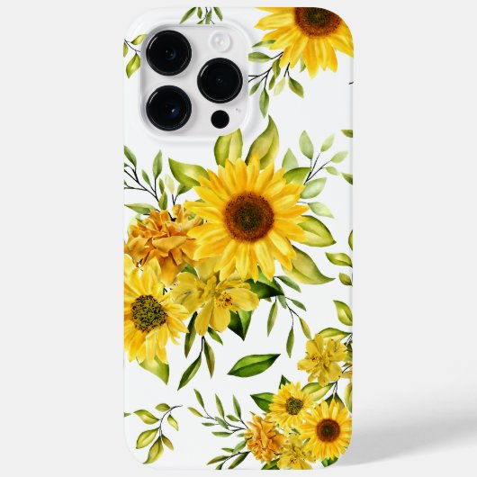 Waterverf Zonnebloem 8 Case-Mate iPhone Case (Achterkant)
