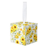 Waterverf Zonnebloem 8 Decoratie (Voorkant hoekig)