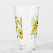 Waterverf Zonnebloem 8 Glas (Rechts)