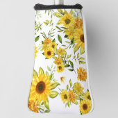 Waterverf Zonnebloem 8 Golfheadcover (Draai 90)