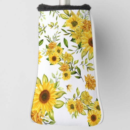 Waterverf Zonnebloem 8 Golfheadcover (Draai 90)