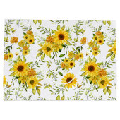 Waterverf Zonnebloem 8 Groot Cadeauzakje (Achterkant)
