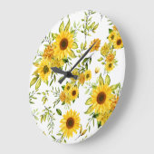 Waterverf Zonnebloem 8 Grote Klok (Hoek)