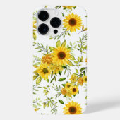 Waterverf Zonnebloem 8 iPhone Hoesje (Achterkant)