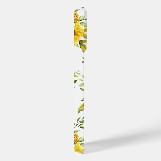 Waterverf Zonnebloem 8 iPhone Hoesje (Rechterkant)