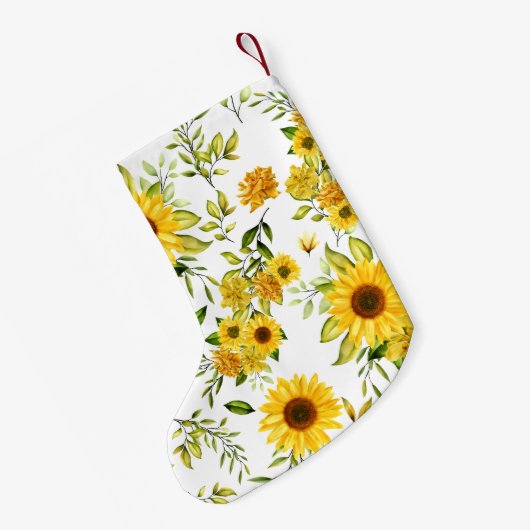 Waterverf Zonnebloem 8 Kleine Kerstsok (Achterkant (Hangend))