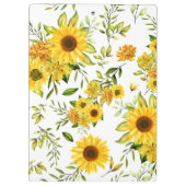 Waterverf Zonnebloem 8 Klembord (Achterkant)