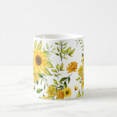 Waterverf Zonnebloem 8 Koffiemok (Center)