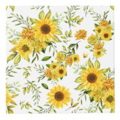 Waterverf Zonnebloem 8 Kubus (Rechts)