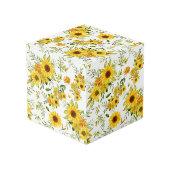 Waterverf Zonnebloem 8 Kubus (Achter hoekig)