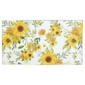 Waterverf Zonnebloem 8 Kussensloop (Voorkant)
