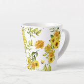 Waterverf Zonnebloem 8 Latte Mok (Rechterhoek)