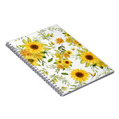 Waterverf Zonnebloem 8 Notitieboek (Rechterzijde)
