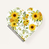 Waterverf Zonnebloem 8 Notitieboek (Voorkant)